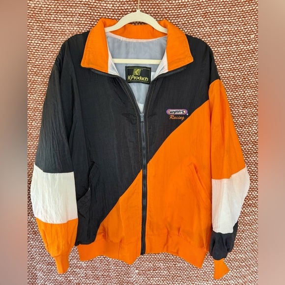K-Products Other - Vintage Wynn's Racing Jacket in Orange, Black, and White